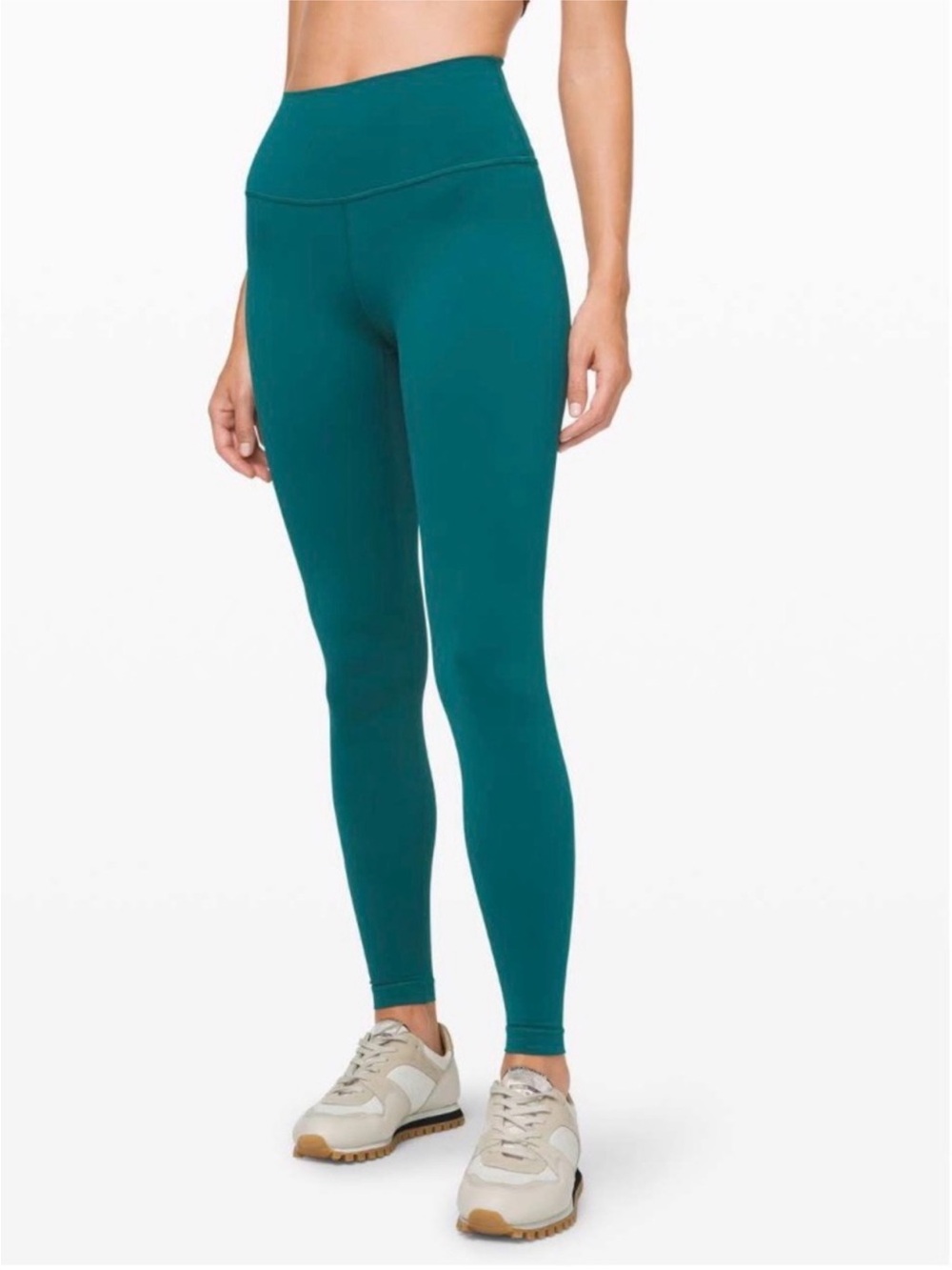 Lululemon Wunder Under High-Rise 28” Leggings Nulux Size 6 Emerald